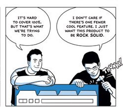 Close-up of page 11 on Google Chrome comic Â— rock solid