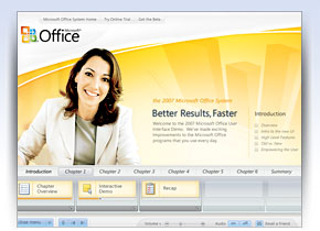 Microsoft Fluent interface for Office demo