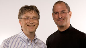 Bill Gates and Steve Jobs