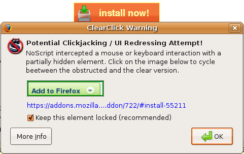 NoScript ClearClick
