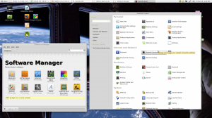 The most popular desktop Linux is Mint with a GNOME 2.32 interface.