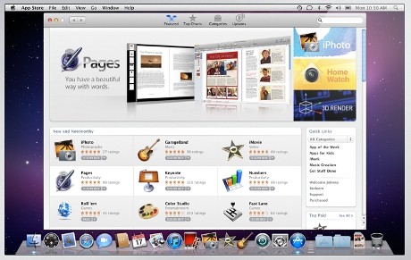 Mac Apple store screen