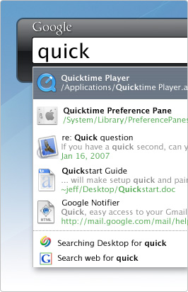 Google Desktop for the Mac
