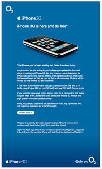 No lines here: O2 delivering iPhone 3G in UK via courier