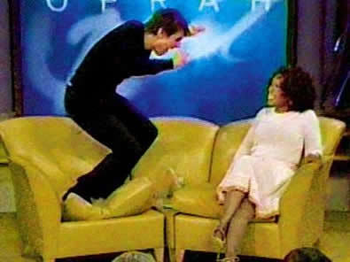 Tom Cruise on Oprah, jumping on her couch