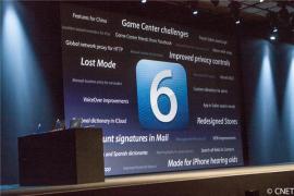 At WWDC, Apple introduced its newest iOS 6. (Credit: James Martin/CNET)