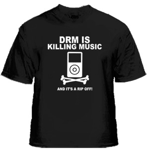 Anti-DRM t-shirt from Giant Robot Printing Store