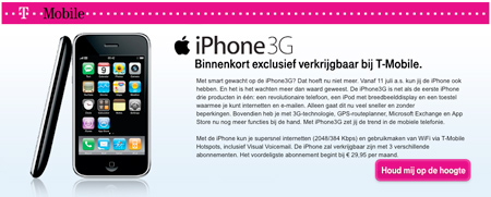 T-Mobile bringing iPhone to The Netherlands