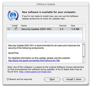 Security Update 2007-001