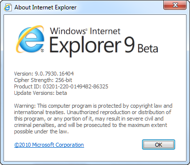 A closer look at Internet Explorer 9 beta