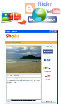 ShoZu one-click video and image uploads expands from mobile to desktop
