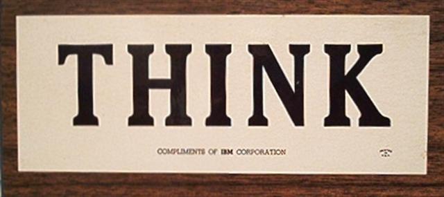IBM Think sign