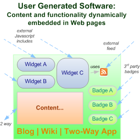 User Generated Software: One fallout of Web 2.0...