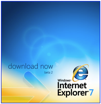Fake IE 7 download graphic