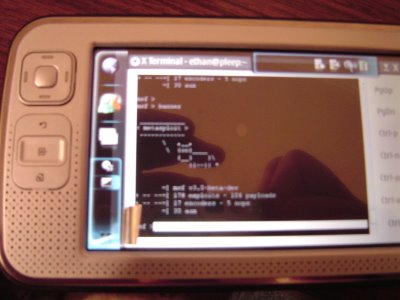 Metasploit running on Nokia N800 Tablet PC