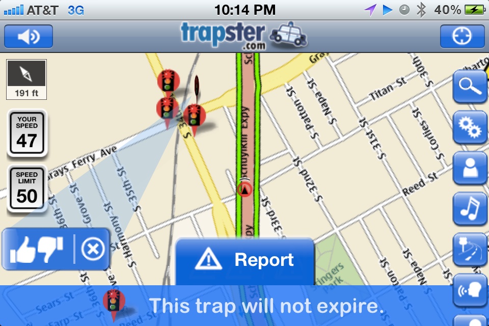 Trapster 4.5 for iOS improves maps, adds traffic and speed limits