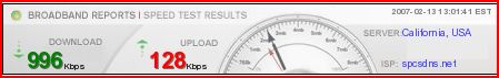Vista and Sprint EV-DO speed test results