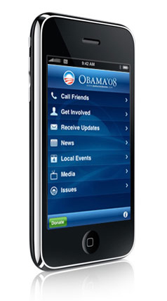 Obama Ã‚Â‘08 iPhone application launches