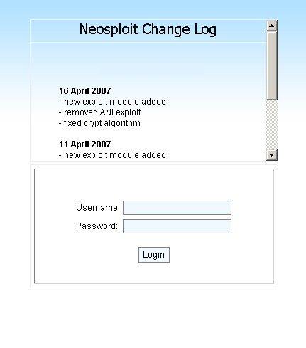 Neosploit Change Log