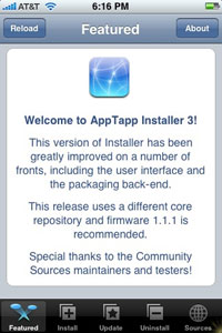 AppTapp updated to v3; works with iPhone 1.1.1