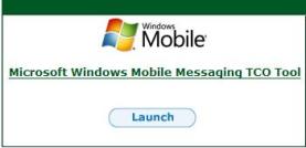 Windows Mobile TCO tool
