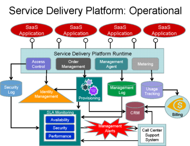 SaaS service delivery management platform, as described by Microsoft's architecture solutions group