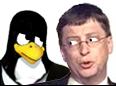 Tux and Bill Gates