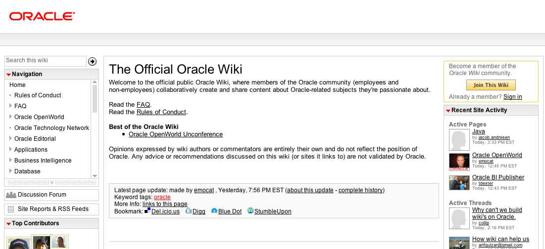 oracle wiki