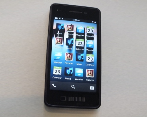 BlackBerry 10 app screen