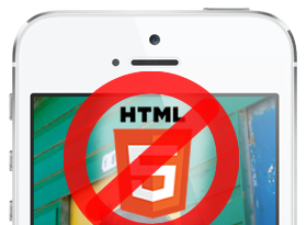 No HTML5 on Mobile