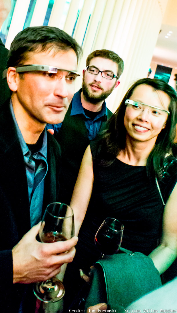 In love with Google Glass at "The Crunchies"