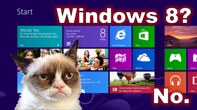 Grumpy Cat and Windows 8