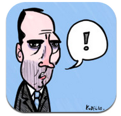 Logo of app for the sharp-tongued former Aussie PM, Paul Keating