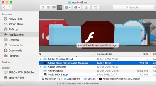 Uninstall Adobe Flash from OS X