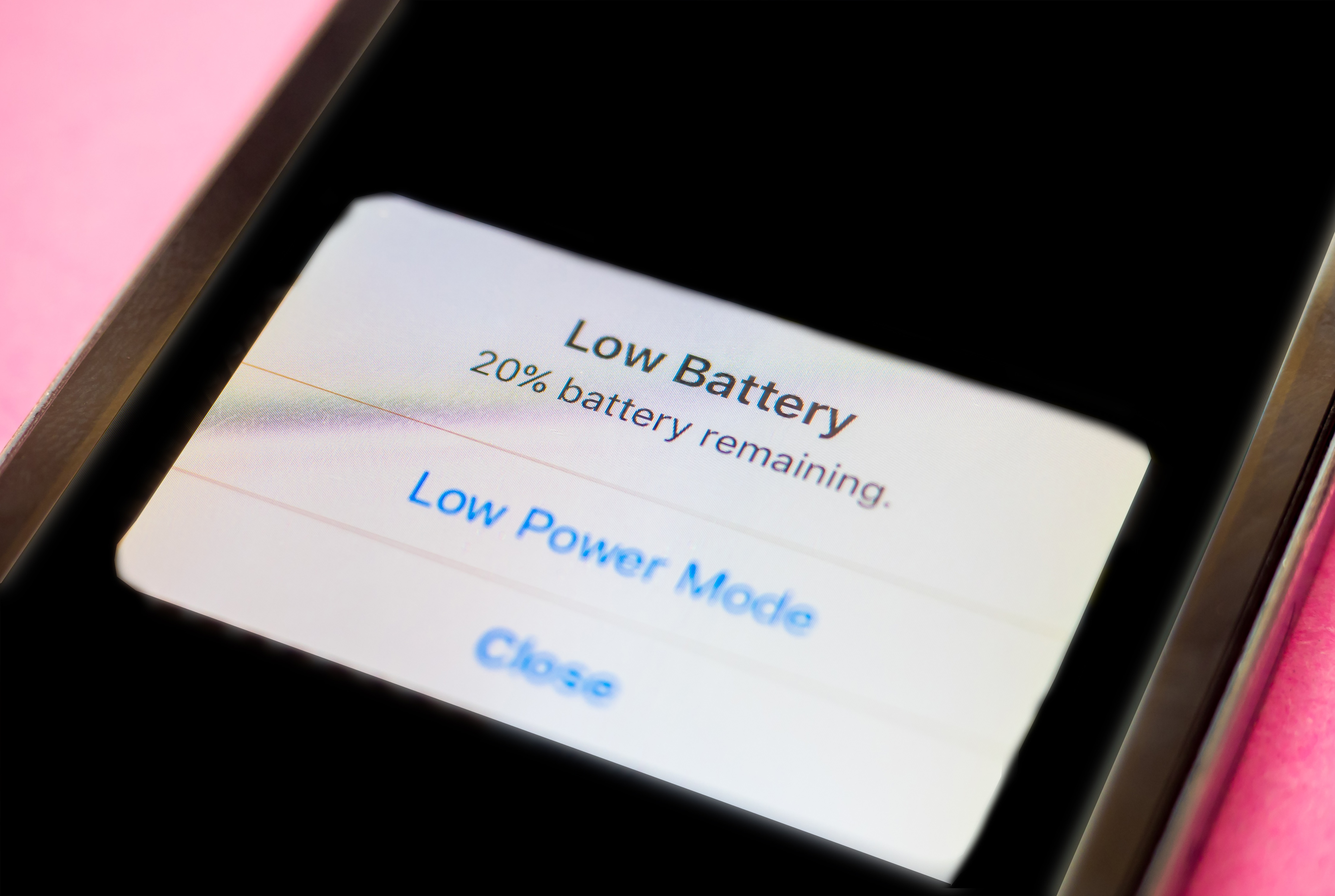 Low battery apple