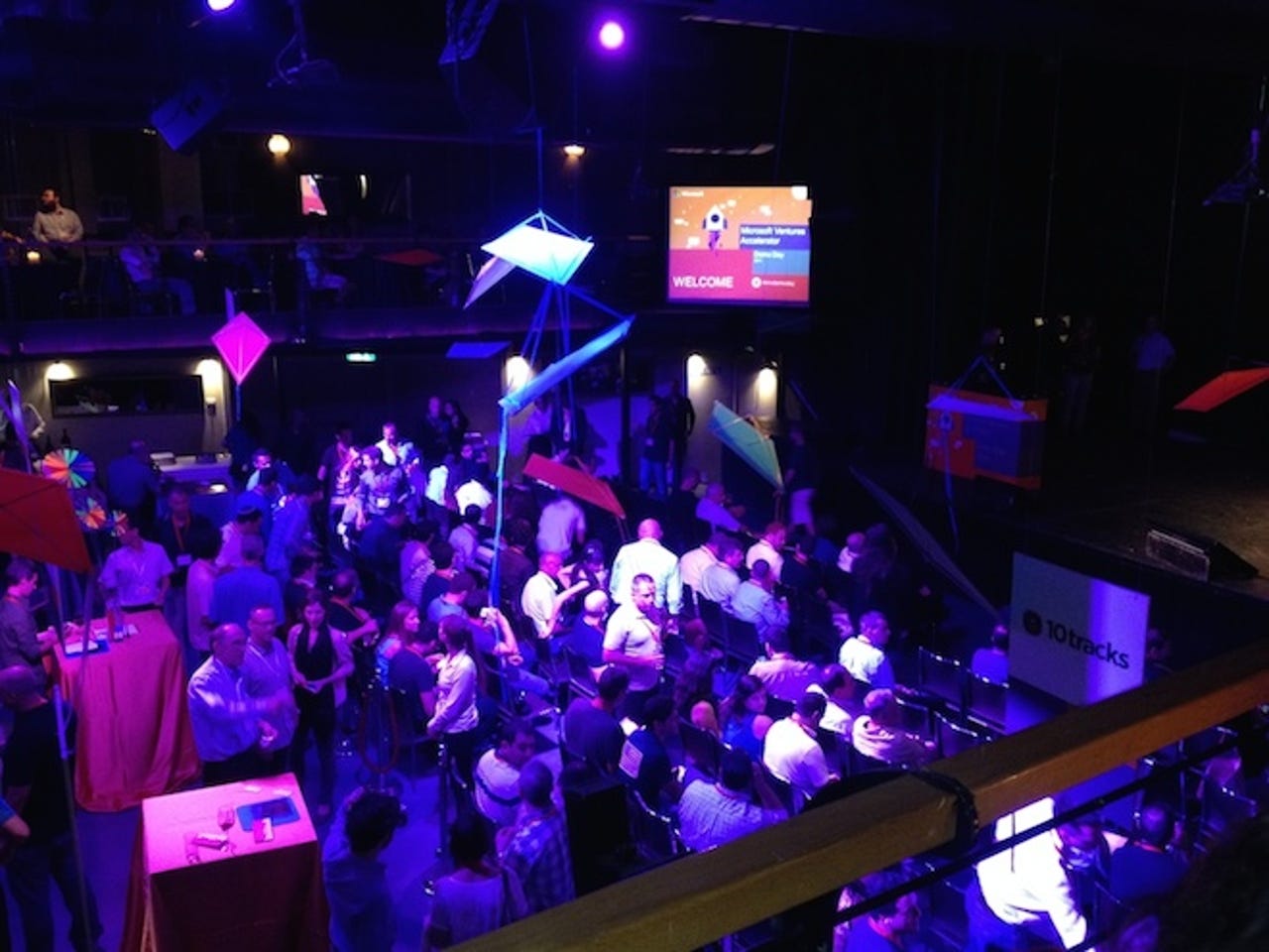 The crowd at Microsoft Ventures Israel Demo Night in Tel Aviv recently