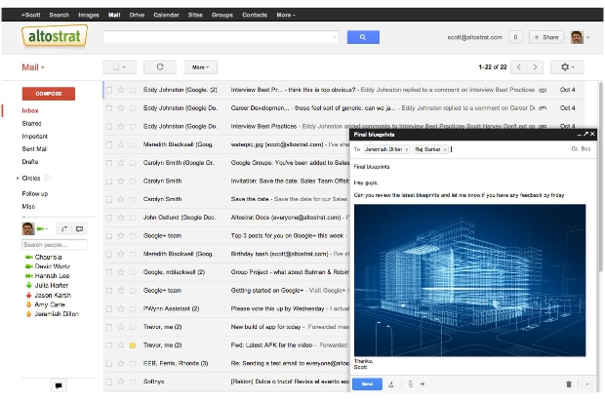 The new Gmail email-composing mechanism