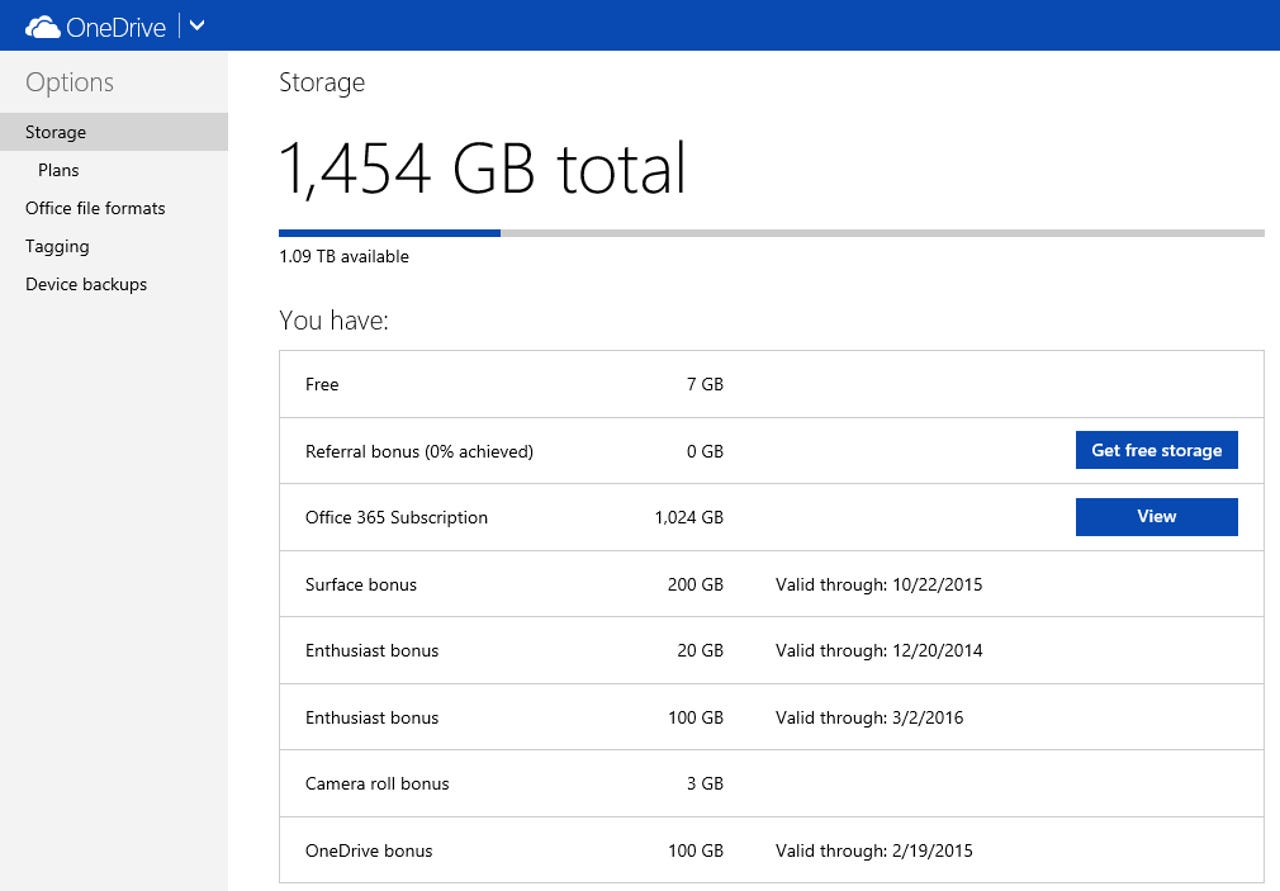 How do I get 1TB on OneDrive?