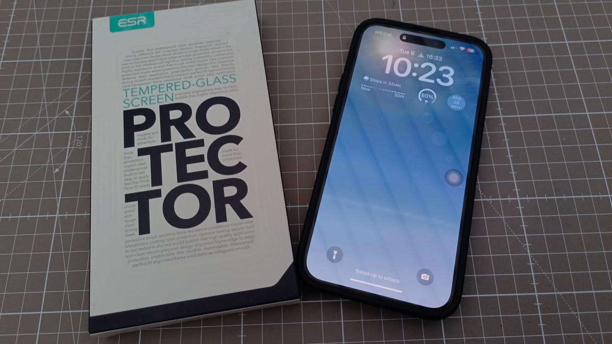ESR tempered glass screen protector kit