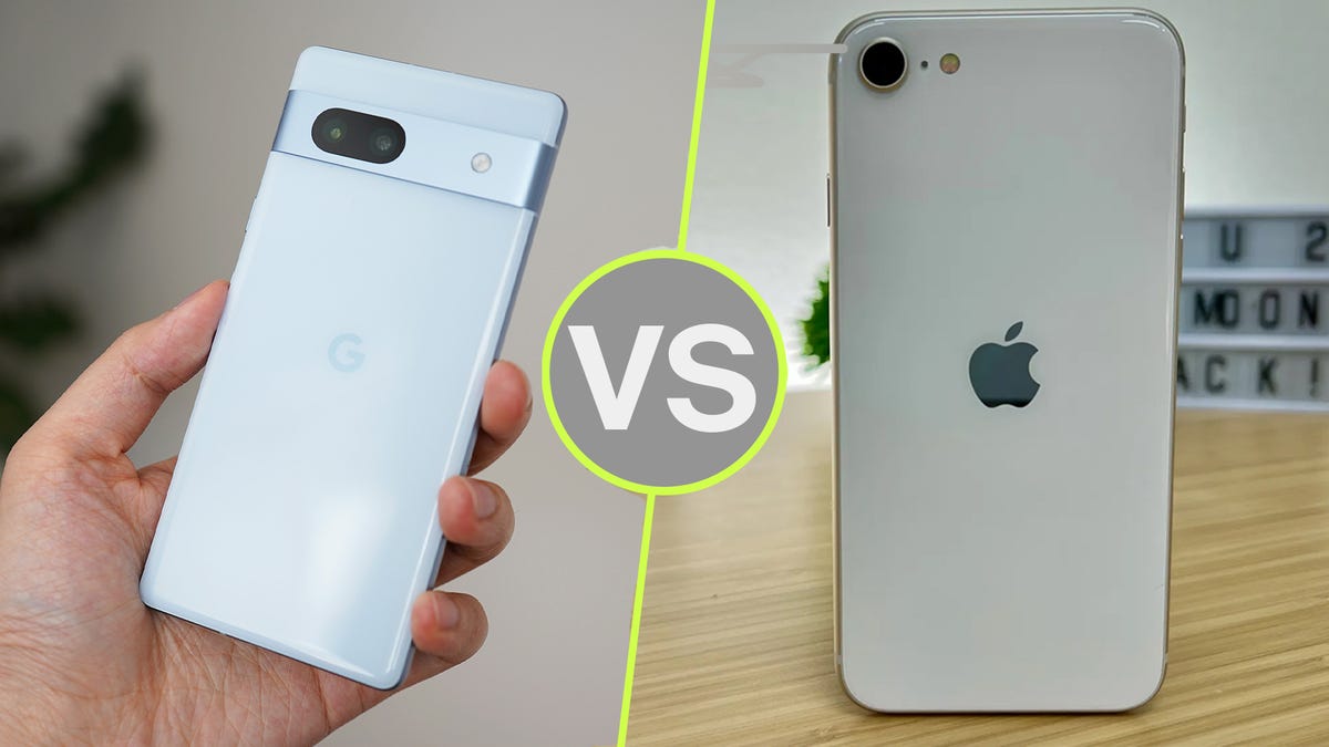 Google Pixel 7a vs. iPhone SE (2022): Which mid-range phone should you buy?