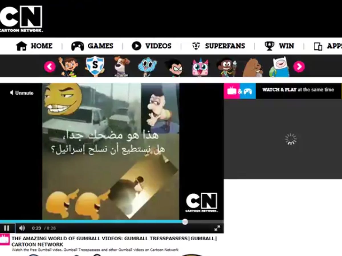 Cartoon Network websites hacked to show Arabic memes, male stripper videos  | ZDNET