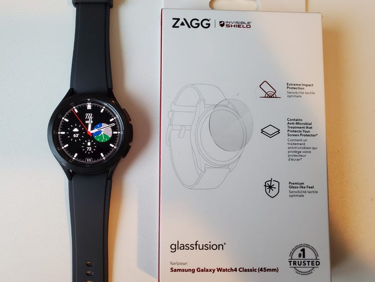 ZAGG InvisibleShield for Samsung Galaxy Watch 4: Protect the display from bumps and scratches thumbnail