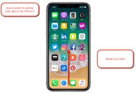 How to switch to another open app on the iPhone X