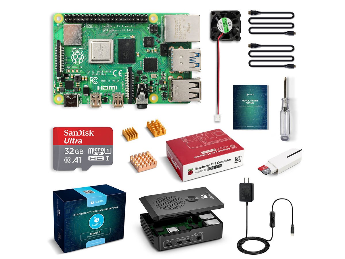 Vilros Raspberry Pi 4 Complete Starter Kit With Official Raspberry Pi