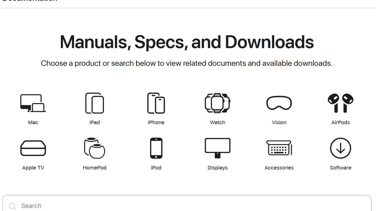 You can now get Apple product manuals, specs, and repair guides all in one place
