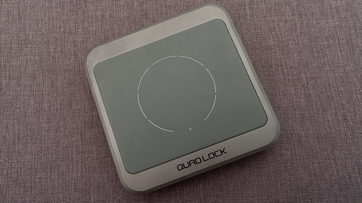 Top view of Quad Lock Wireless Charging Pad.