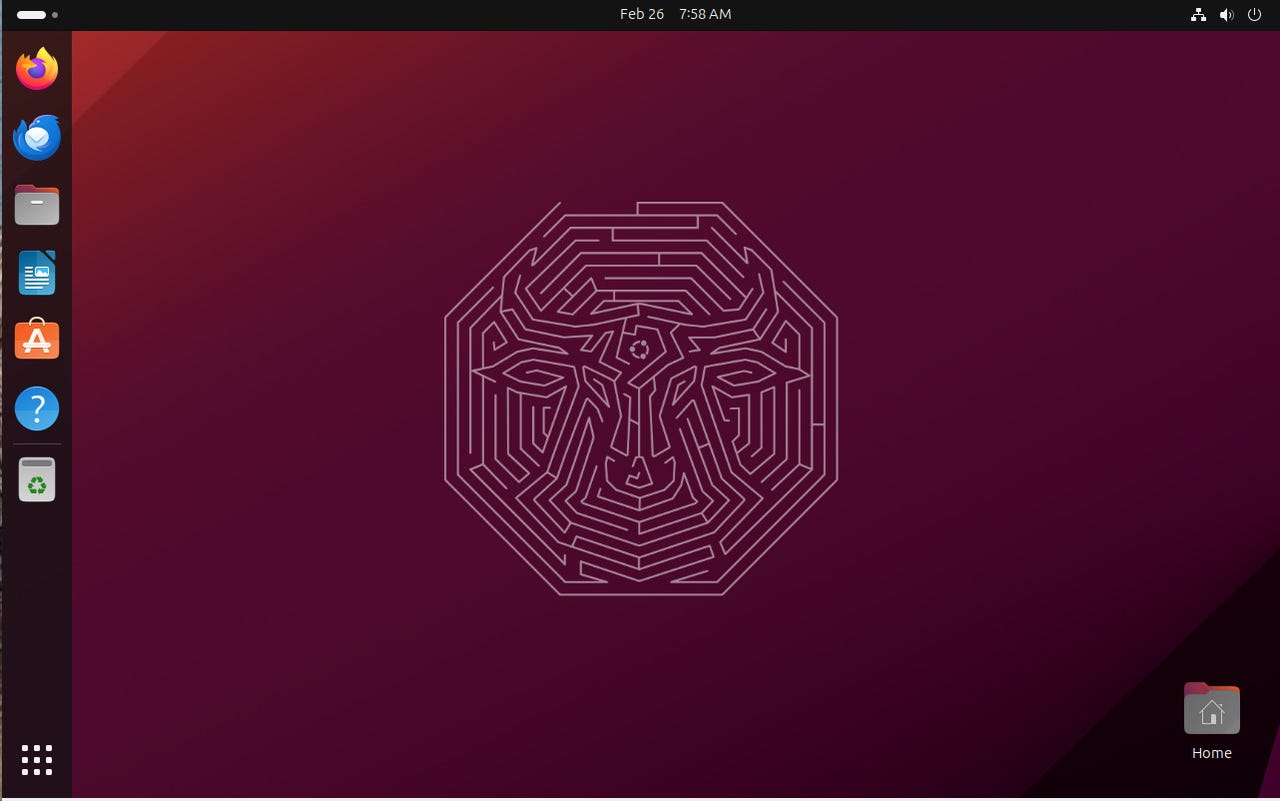 The default Ubuntu 24.04 desktop.