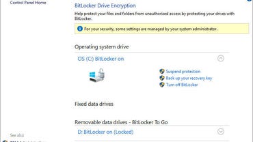 How do I manage BitLocker encryption?