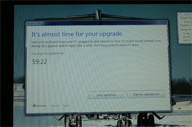 Windows 10 update nag screens