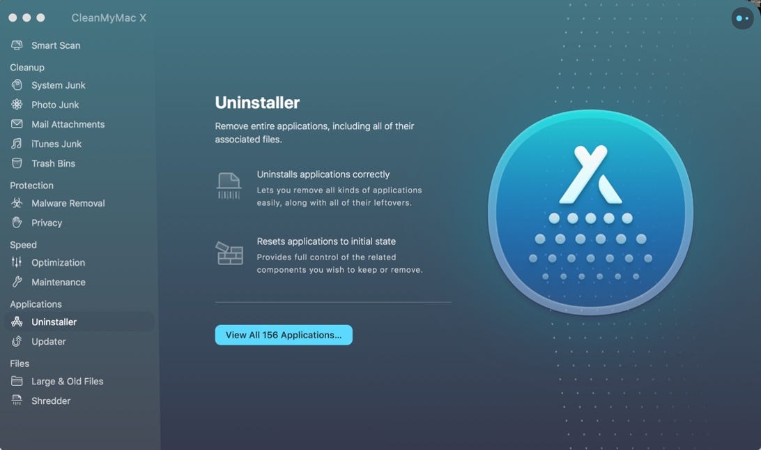 CleanMyMac X - Uninstaller